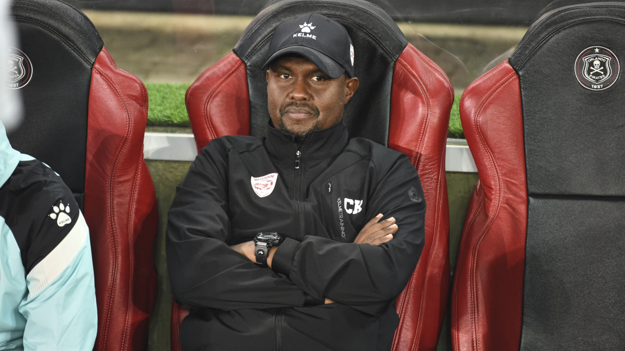 Cedric Kaze, Sekhukhune United Head Coach during Betway Premiership 2026/27 match between Orlando Pirates and Sekhukhune United at Orlando Amstel Arena in Soweto on 25 August 2026 ©Phakamisa Lensman/Backpagepix