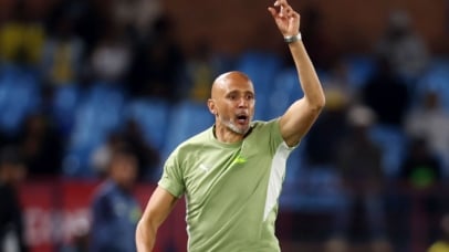 Miguel Cardoso, coach of Mamelodi Sundowns during the Betway Premiership 2026/27 match between Mamelodi Sundowns and AmaZulu at Loftus Versfeld Stadium in Pretoria on 26 August 2026 ©Muzi Ntombela/BackpagePix