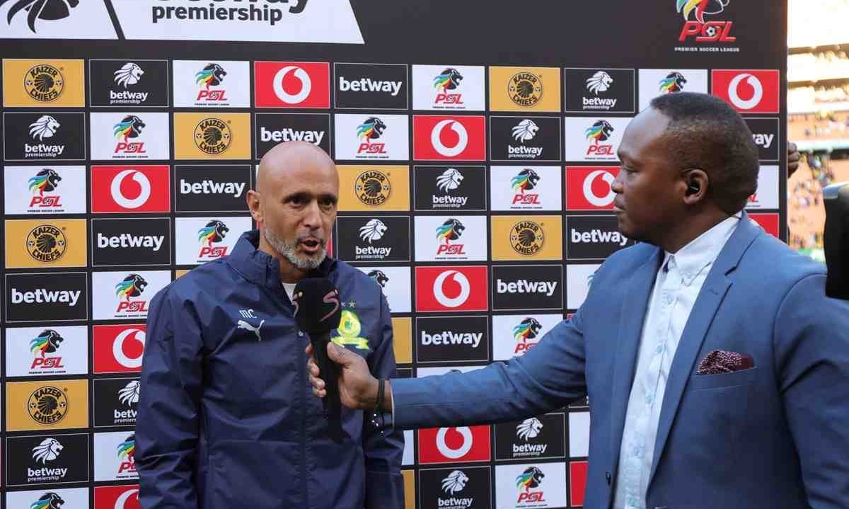 Miguel Cardoso, Head coach of Mamelodi Sundowns during Betway Premiership 2026/27 match between Kaizer Chiefs and Mamelodi Sundowns at FNB Stadium in Johannesburg, on 15 August 2026 ©Samuel Shivambu/BackpagePix
