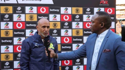 Miguel Cardoso, Head coach of Mamelodi Sundowns during Betway Premiership 2026/27 match between Kaizer Chiefs and Mamelodi Sundowns at FNB Stadium in Johannesburg, on 15 August 2026 ©Samuel Shivambu/BackpagePix
