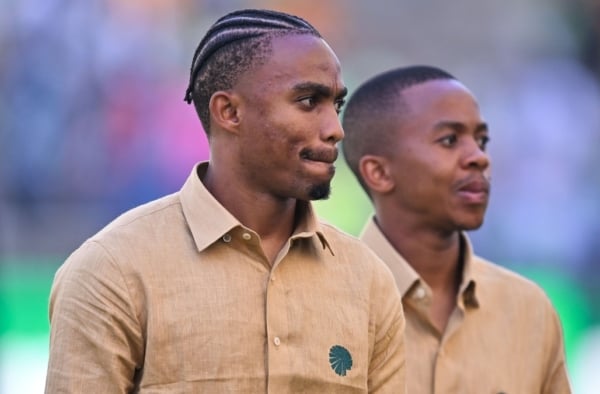 Njabulo Blom of Kaizer Chiefs during the 2025 Nedbank Cup Final match between Kaizer Chiefs and Orlando Pirates at Moses Mabhida Stadium in Durban on 10 May 2025 © Alche Greeff/BackpagePix