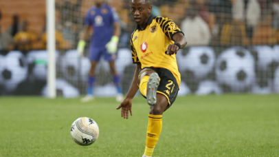 Thabo Cele of Kaizer Chiefs during the Betway Premiership 2025/26 football match between Kaizer Chiefs and Richards at Soccer City, Soweto on 20 August 2025 @Gavin Barker/BackpagePix