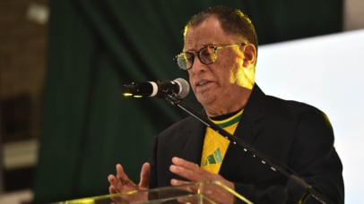 Safa President Danny Jordaan during Jayden Adams Funeral at the Coetzenburg Centre in Stellenbosch on 25 July 2026 © Ryan Wilkisky/BackpagePix