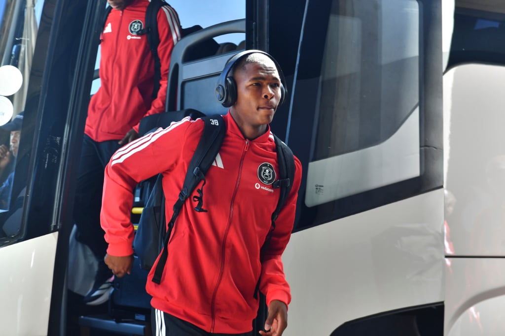 Mpho Padime of Orlando Pirates during the 2026 MTN8 Semi Final 2nd Leg match between Orlando Pirates and Sekhukhune United at Orlando Amstel Arena in Soweto on 29 August 2026 ©Phakamisa Lensman/Backpagepix