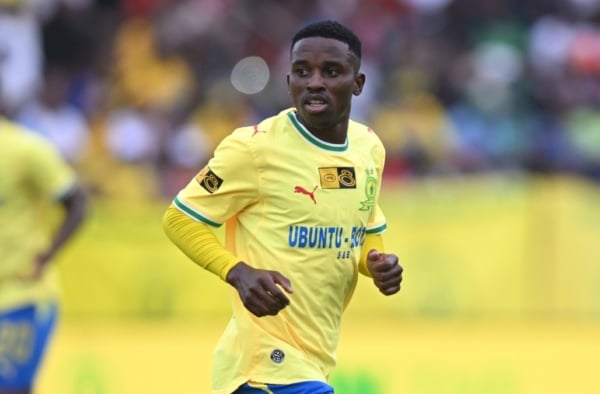Siyanda Ndlovu of Mamelodi Sundowns during the 2026 MTN8 Semi Final 2nd Leg match between Golden Arrows and Mamelodi Sundowns at King Zwelithini Stadium in Umlazi on 30 August 2026 ©Sydney Mahlangu/BackpagePix