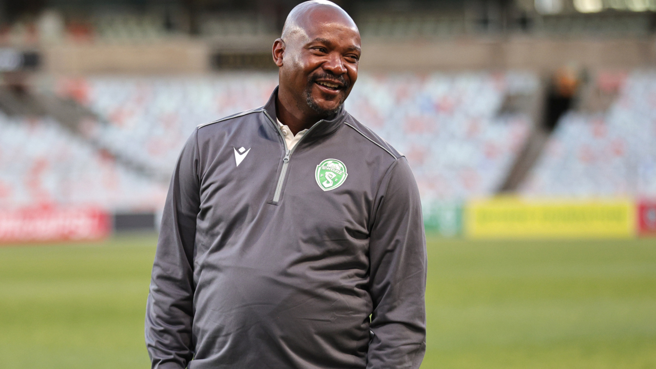 Lehlohonolo Seema, head coach of Siwelele FC during the Betway Premiership 2026/27 match between Siwelele and Chippa United at Free State Stadium, Bloemfontein on 25 August 2026 ©Thabo Khumalo/BackpagePix