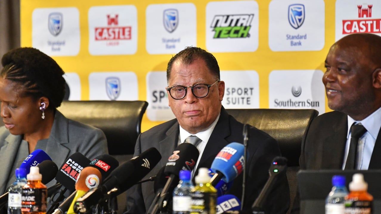 Danny Jordaan, SAFA President during the Bafana Bafana Press Conference at SAFA House in Johannesburg on 01 September 2026 ©Phakamisa Lensman/Backpagepix