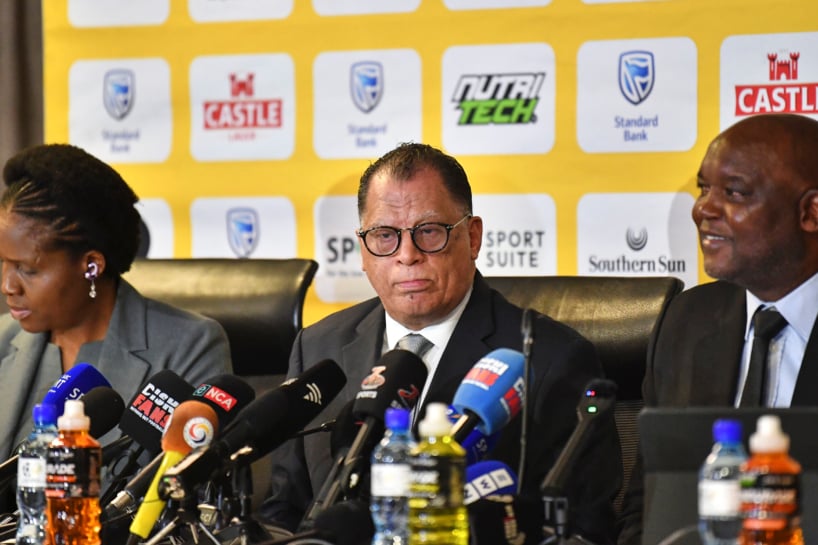 Danny Jordaan, SAFA President during the Bafana Bafana Press Conference at SAFA House in Johannesburg on 01 September 2026 ©Phakamisa Lensman/Backpagepix
