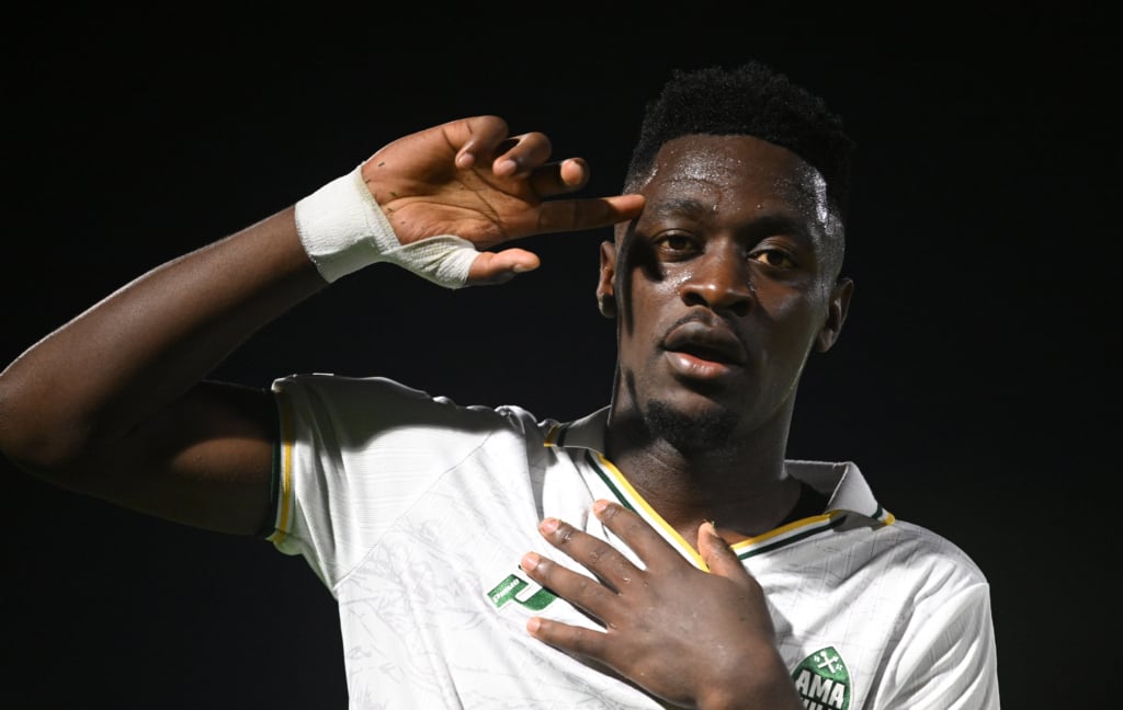 Thandolwenkosi Ngwenya of AmaZulu FC celebrates goal during the Betway Premiership 2026/27 match between Richards Bay FC and AmaZulu FC at Priness Magogo Stadium in Kwa Mashu on 04 September 2026 ©Sydney Mahlangu/BackpagePix