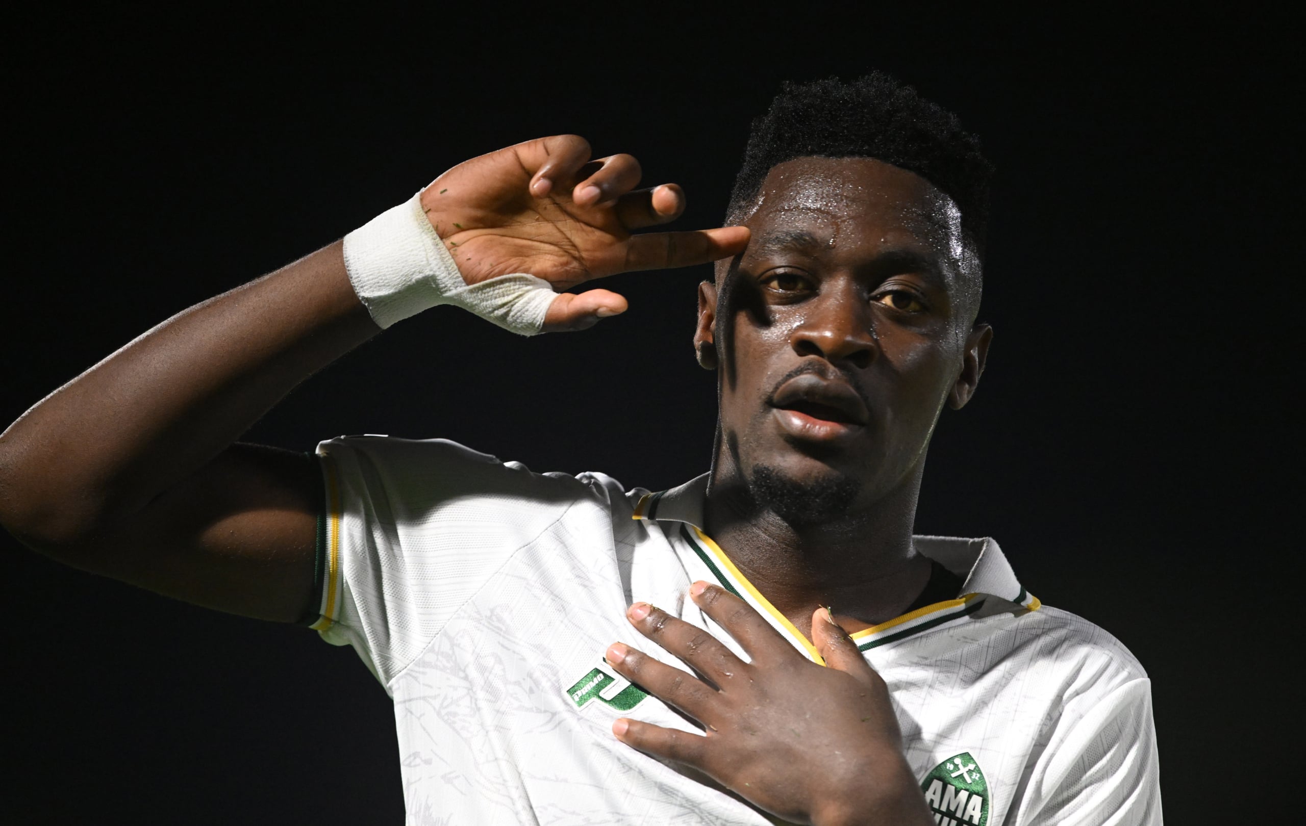 Thandolwenkosi Ngwenya of AmaZulu FC celebrates goal during the Betway Premiership 2026/27 match between Richards Bay FC and AmaZulu FC at Priness Magogo Stadium in Kwa Mashu on 04 September 2026 ©Sydney Mahlangu/BackpagePix