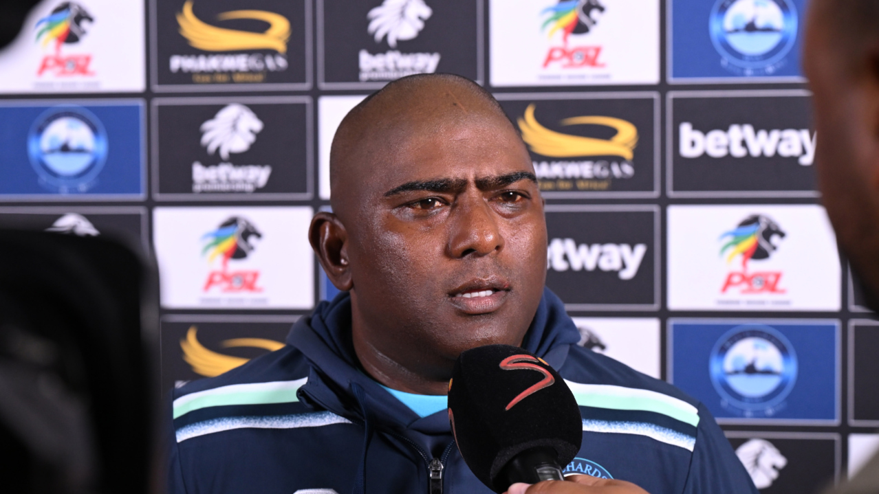 Ronnie Gabriel coach of Richards Bay FC during the Betway Premiership 2026/27 match between Richards Bay FC and AmaZulu FC at Priness Magogo Stadium in Kwa Mashu on 04 September 2026 ©Sydney Mahlangu/BackpagePix