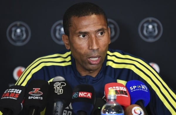 Abdeslami Ouaddou, Orlando Pirates head coach during the CAF Champions League 2026/27 Preliminary round 2nd leg Orlando Pirates press conference at Orlando Amstel Arena in Soweto on 11 September 2026 ©Phakamisa Lensman/Backpagepix