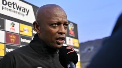 Papi Zothwane, head coach of Sekhukhune United is interviewed before the Betway Premiership 2026/27 game between Stellenbosch FC and Sekhukhune United at Athlone Stadium in Cape Town on 11 September 2026 © Ryan Wilkisky/BackpagePix
