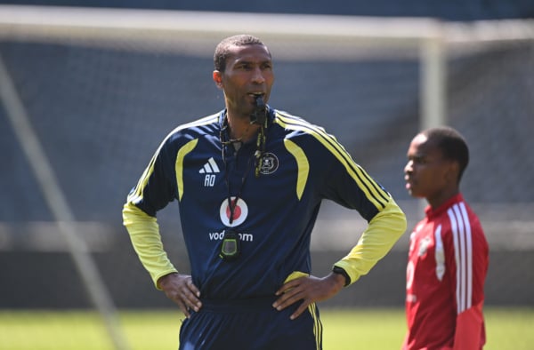 Abdeslam Ouaddou coach of Orlando Pirates during the CAF Champions League 2026/27 Preliminary Orlando Pirates Training at Orlando Amstel Arena in Soweto on 11 September 2026 ©Sydney Mahlangu/BackpagePix