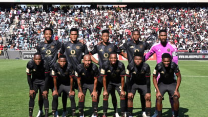 Orlando Pirates Team Picture during the CAF Champions League 2026/27 Preliminary Round 2nd Leg match between Orlando Pirates and La Cure Waves SC at Orlando Amstel Arena in Soweto on 12 September 2026 ©Sydney Mahlangu/BackpagePix