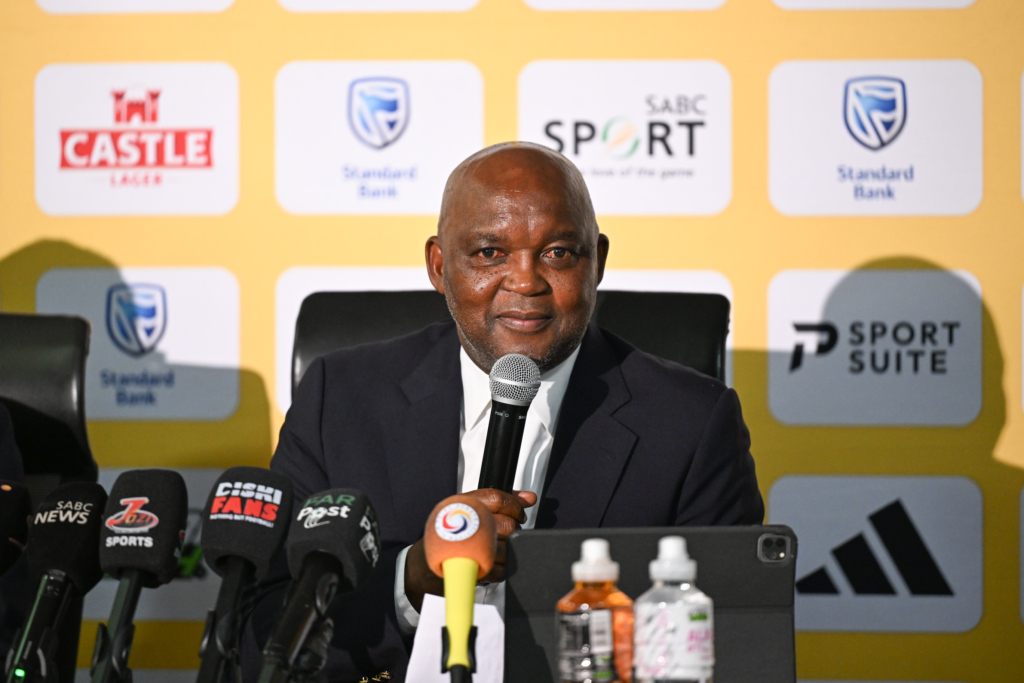 Pitso Mosimane, head coach of South Africa during the AFCON Qualifiers, Bafana Bafana Squad Announcement at the SAFA House in Johannesburg on 17 September 2026 ©Nokwanda Zondi/BackpagePix