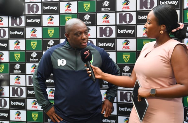 Pitso Dladla, Lamontville Golden Arrows Head Coach during the Betway Premiership 2026/27 match between Lamontville Golden Arrows and Kaizer Chiefs at Mbombela Stadium in Nelspruit on 20 September 2026 ©Phakamisa Lensman/Backpagepix