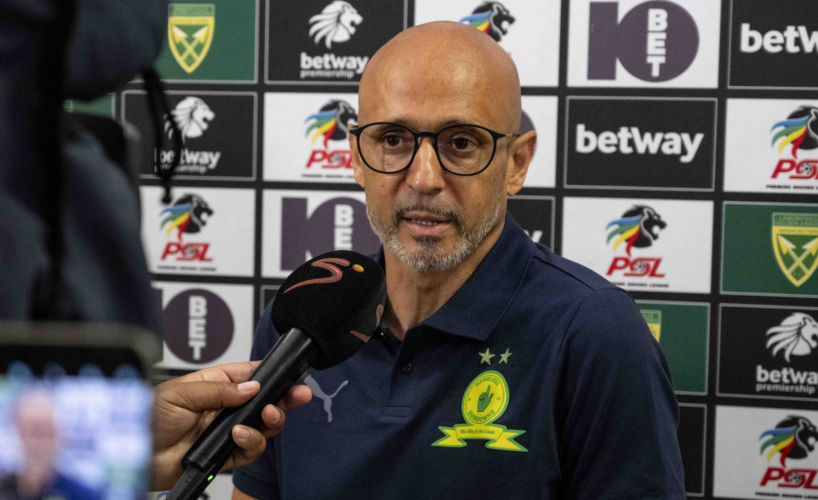 Miguel Cardoso, Head Coach of Mamelodi Sundowns during the Betway Premiership 2026/27 match between Golden Arrows and Mamelodi Sundowns at King Zwelithini Stadium in Durban on 6 September 2026 © Gerhard Duraan/BackpagePix