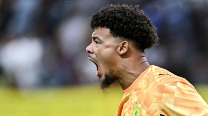 Ronwen Williams (GK), Captain of Mamelodi Sundowns celebrates during the Betway Premiership 2026/27 match between Golden Arrows and Mamelodi Sundowns at King Zwelithini Stadium in Durban on 6 September 2026 © Gerhard Duraan/BackpagePix