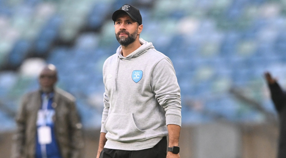 Khalil Ben Youssef coach of Durban City FC during the Caf Confederation Cup 2026/27 Preliminary match between Durban City FC and Rukinzo FC at Moses Mabhida Stadium in Durban on 06 September 2026 ©Sydney Mahlangu/BackpagePix