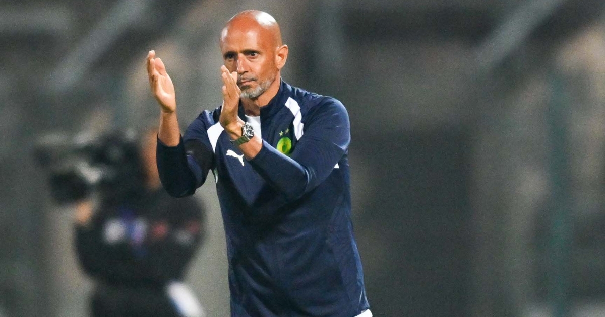 Miguel Cardoso, head coach of Mamelodi Sundowns during the 2026 MTN8 match between Mamelodi Sundowns and Polokwane City at Lucas Moripe Stadium in Pretoria on 8 August 2026 ©Alche Greeff/BackpagePix