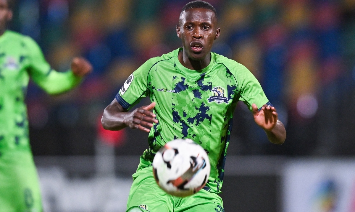 Bheki Mabuza of Marumo Gallants during the Betway Premiership 2025/26 match between Marumo Gallants and TS Galaxy at Dr Petrus Molemela Stadium in Bloemfontein on 6 May 2026 ©Alche Greeff/BackpagePix