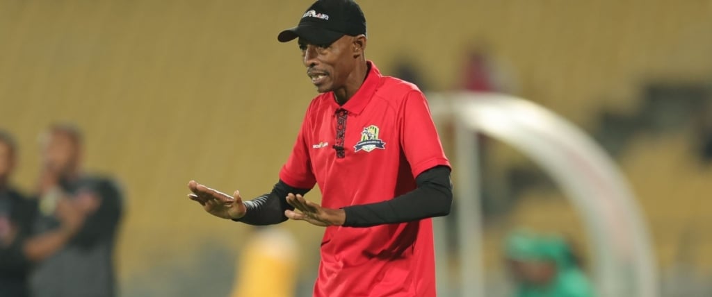 Phuti Mohafe, coach of Marumo Gallants reacts during Betway Premiership 2026/27 match between Marumo Gallants and TS Galaxy at Royal Bafokeng Stadium, Rustenburg on 25 August 2026 ©Samuel Shivambu/BackpagePix