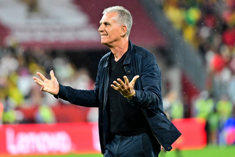 Ghana's head coach Carlos Queiroz celebrates with their supporters after winning the FIFA World Cup 2026 group stage match Ghana against Panama, in Toronto, Canada, 17 June 2026. EPA/EDUARDO LIMA