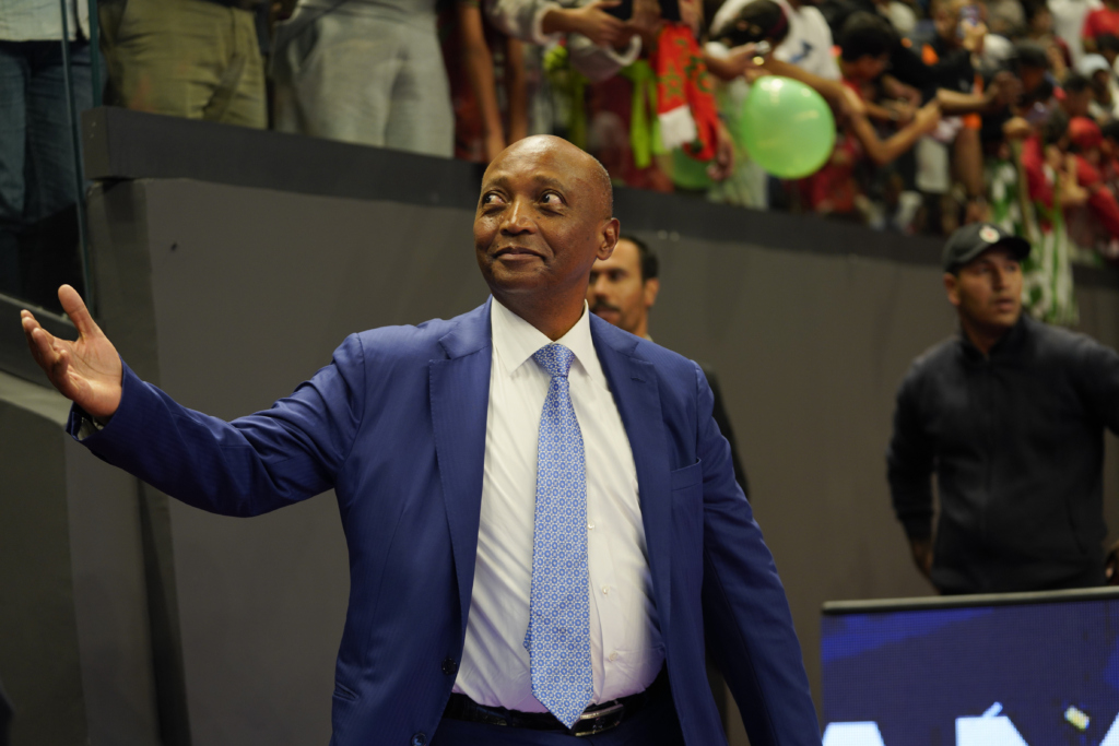CAF President Patrice Motsepe after the 2026 CAF Futsal Africa Cup of Nations AFCON Final match between Morocco and Angola at the Prince Moulay Abdellah Complex in Rabat, Morocco on 21 October 2026 ©BackpagePix
