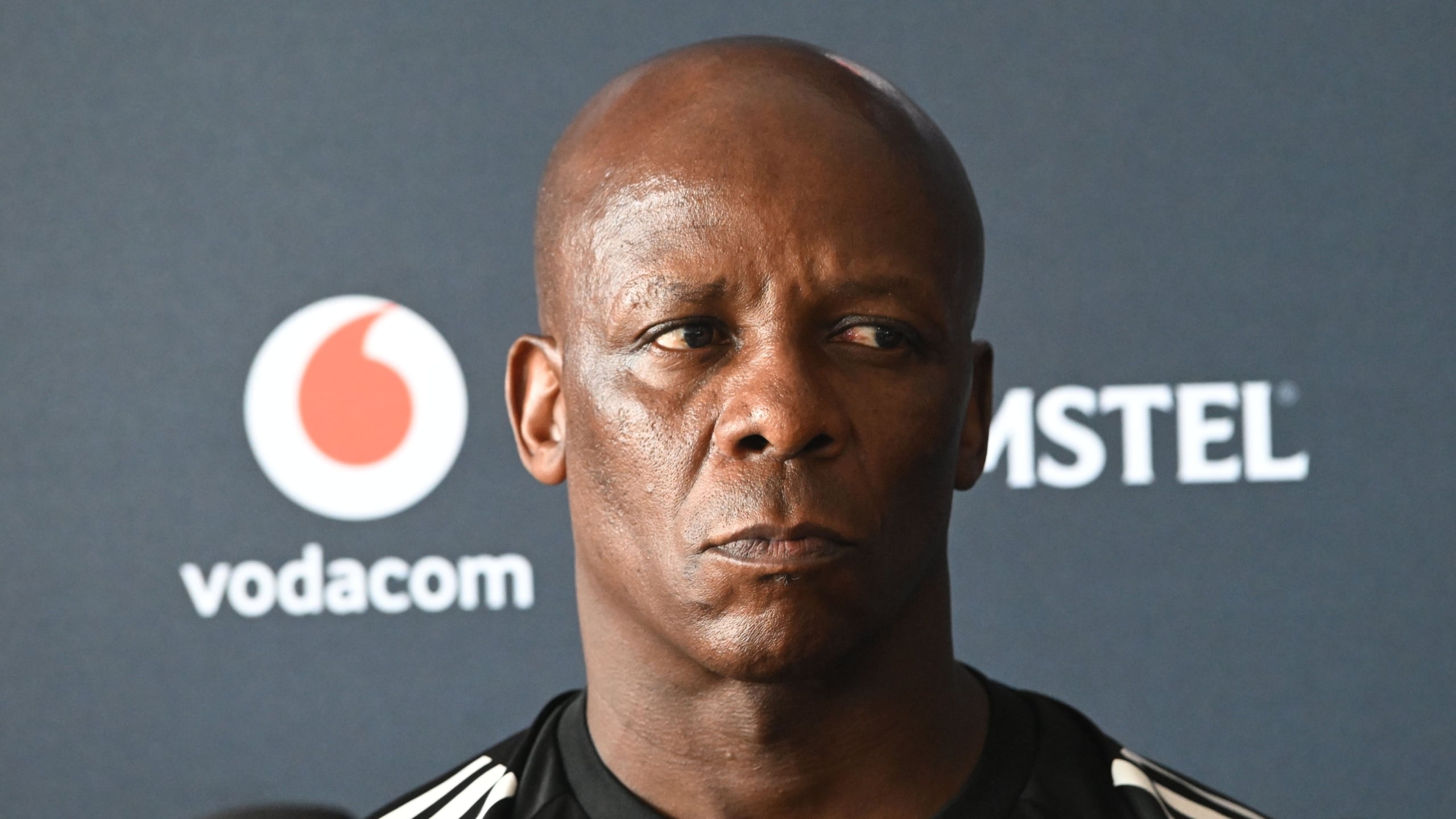 Mandla Ncikazi Assistant coach of Orlando Pirates during the Orlando Pirates Press Conference at Rand Stadium on the 21 April 2026 in Johannesburg ©Sydney Mahlangu BackpagePix