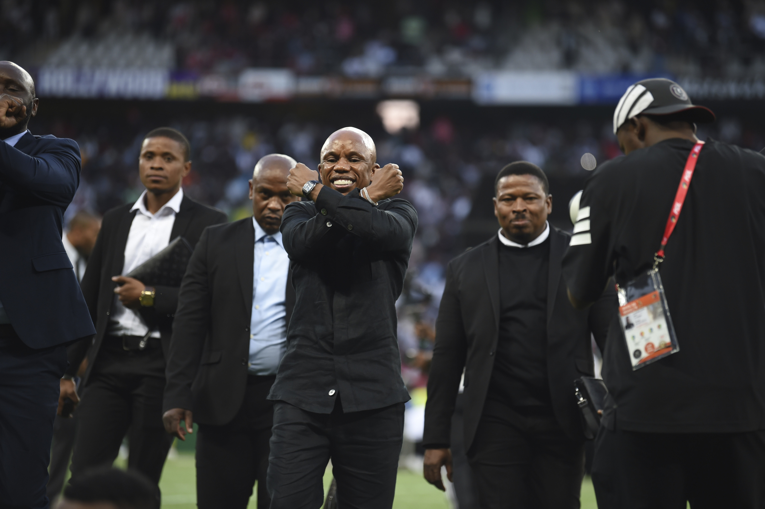 Mpumi Khoza, Chairman of Orlando Pirates during the Betway Premiership 2025/26 match between Orbit College and Orlando Pirates at Mbombela Stadium, in Nelspruit on 23 May 2026 ©Phakamisa Lensman/Backpagepix