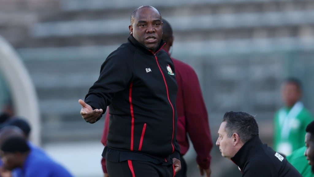 Benni McCarthy, coach of Kenya during the 2026 International Friendly match between Lesotho and Kenya at Lucas Moripe Stadium, Atteridgeville on the 07 June 2026 ©Muzi Ntombela/BackpagePix
