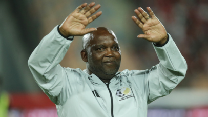 Pitso Mosimane of head coach South Africa during the 2027 Africa Cup of nations International Friendlies match between Egypt and South Africa at Cairo International Stadium in Cairo, Egypt on 04 October 2026 ©Weam Mostafa/BackpagePix