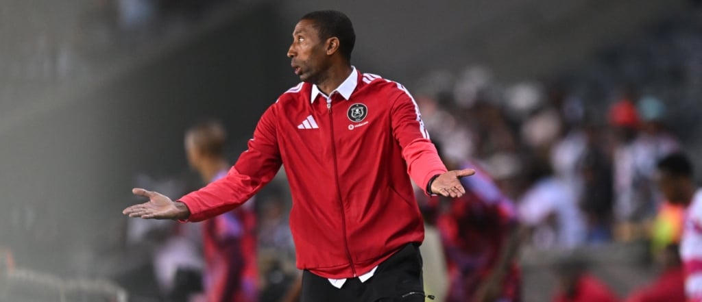 Abdeslam Ouaddou coach of Orlando Pirates during the Carling Knockout Cup 2026/27 Last 16 match between Orlando Pirates and Milford FC at Orlando Amstel Arena in Soweto on 27 October 2026 ©Sydney Mahlangu/BackpagePix