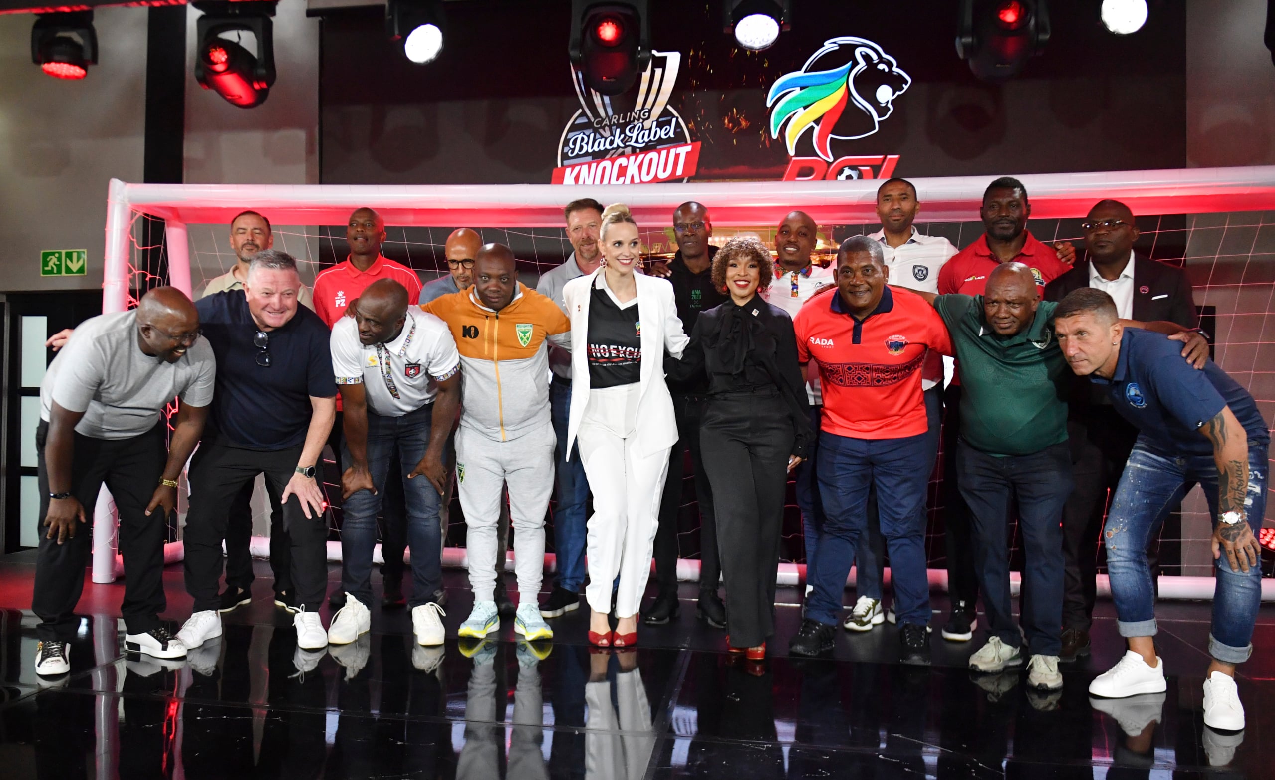 Group picture during the 2026 Carling Black Label Knockout Cup Launch at Langham’s Lifestyle Estate in Johannesburg on 14 October 2026 ©Phakamisa Lensman/Backpagepix