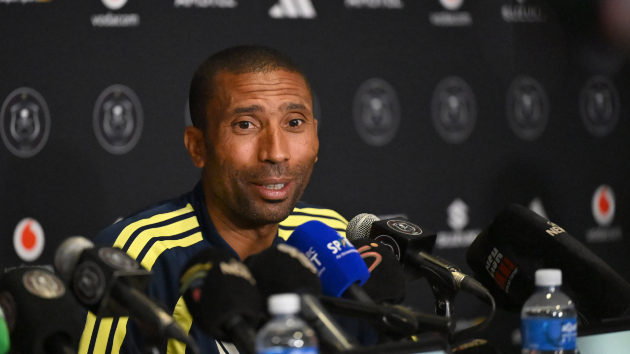 Abdeslam Ouaddou coach of Orlando Pirates during the CAF Champions League 2026/27 2nd Preliminary Round 2nd Leg Orlando Pirates Training at Orlando Amstel Arena in Soweto on 22 October 2026 ©Sydney Mahlangu/BackpagePix