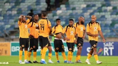 Lebohang Maboe of Kaizer Chiefs dejected after defeat during the CAF Confederations Cup 2026/27 2nd Preliminary Round 2nd leg match between Kaizer Chiefs and Red Arrows at Moses Mabhida Stadium in Durban on 23 October 2026 ©Phakamisa Lensman/Backpagepix