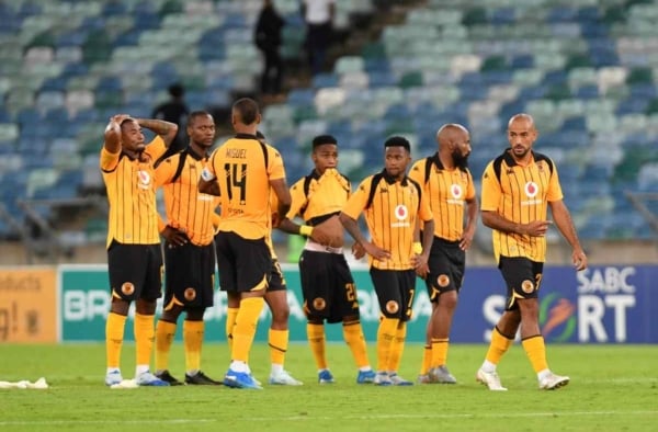Lebohang Maboe of Kaizer Chiefs dejected after defeat during the CAF Confederations Cup 2026/27 2nd Preliminary Round 2nd leg match between Kaizer Chiefs and Red Arrows at Moses Mabhida Stadium in Durban on 23 October 2026 ©Phakamisa Lensman/Backpagepix