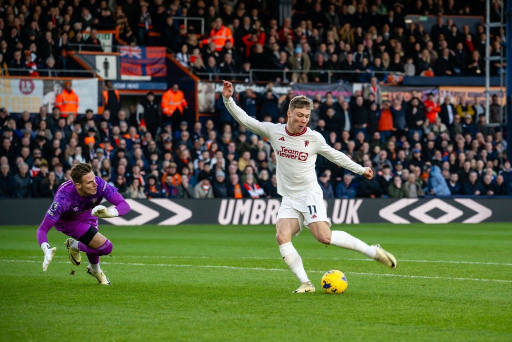 In-form Rasmus Hojlund's early brace proved enough for Manchester United to edge past Luton after their electric start threatened to turn into a collapse.