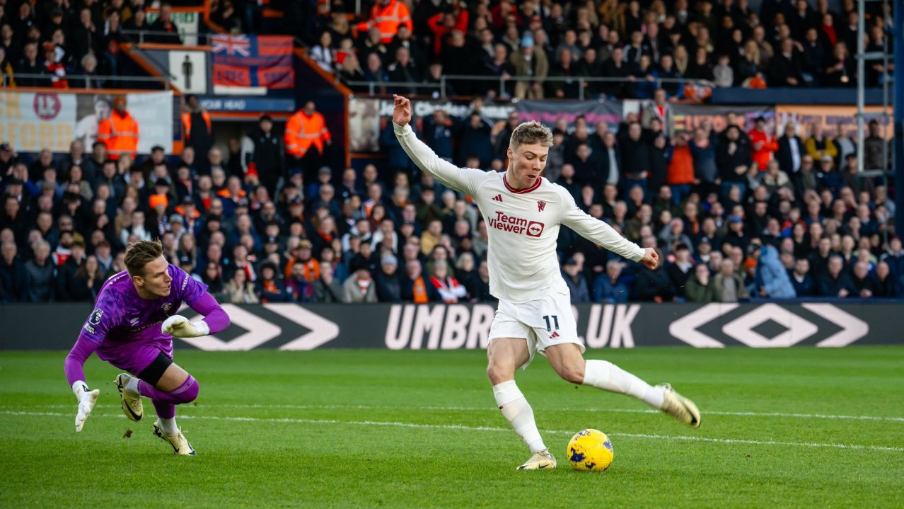 In-form Rasmus Hojlund's early brace proved enough for Manchester United to edge past Luton after their electric start threatened to turn into a collapse.