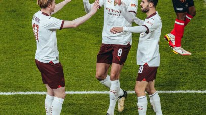 Erling Haaland scored five of Manchester City's six goals in a superb individual display as the FA Cup holders thrashed Luton to progress to the quarter-finals.