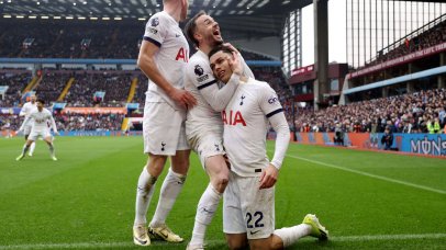 TOTTENHAM DOMINATE ASTON VILLA AS JOHN MCGINN RECEIVES RED