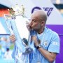 PEP GUARDIOLA WRAPS UP FOURTH TITLE IN ROW WITH MAN CITY