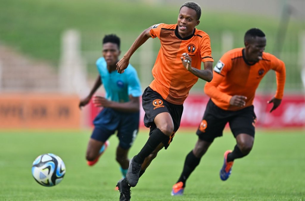 Kgaogelo Ramashu of Polokwane City during the Betway Premiership 2024/25 match between Polokwane City and Richards Bay at Old Peter Mokaba Stadium in Polokwane on 30 March 2025 ©Alche Greeff/BackpagePix