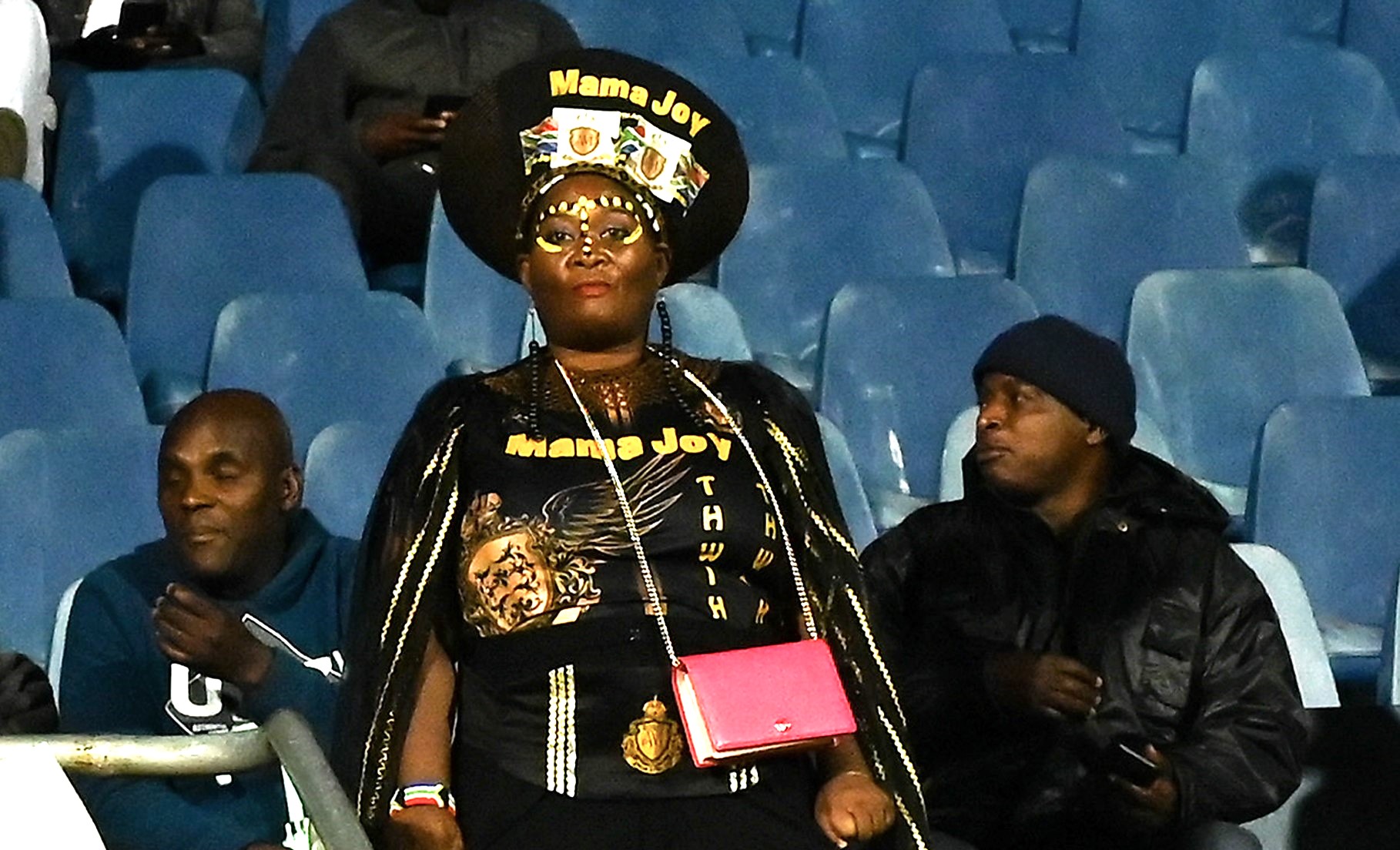 Mama Joy is back during the DStv Premiership 2023/24 football match between Royal AM and Golden Arrows at Harry Gwala Stadium in Pietermaritzburg on 7 November 2023 ©Gerhard Duraan/BackpagePix