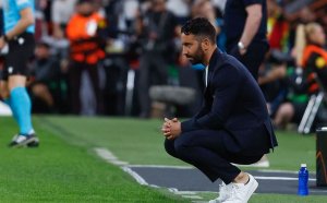 Manchester United's head coach Ruben Amorim looks on during the UEFA Europa League final soccer match between Tottenham Hotspur and Manchester United, in Bilbao, Spain, 21 May 2025. EPA/MIGUEL TONA