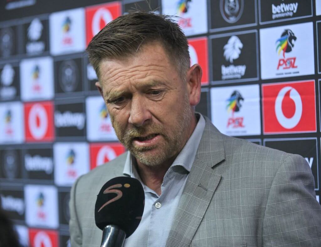 Eric Tinkler, Head coach of Sekhukhune United before the Betway Premiership 2024/25 match between Orlando Pirates and Sekhukhune United at Orlando Stadium in Soweto on 30 April 2025 ©Alche Greeff/BackpagePix