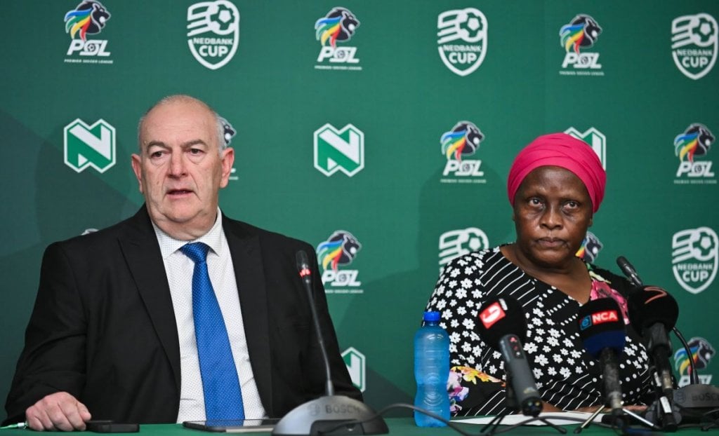 Mato Madlala, Interim CEO of PSL during the 2025 Nedbank Cup Final Press conference at Nedbank Head Office in Umhlanga on 07 May 2025 © Alche Greeff/BackpagePix