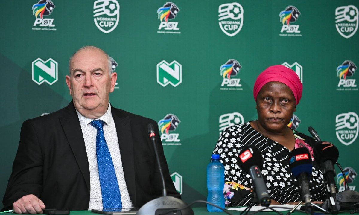 Mato Madlala, Interim CEO of PSL during the 2025 Nedbank Cup Final Press conference at Nedbank Head Office in Umhlanga on 07 May 2025 © Alche Greeff/BackpagePix