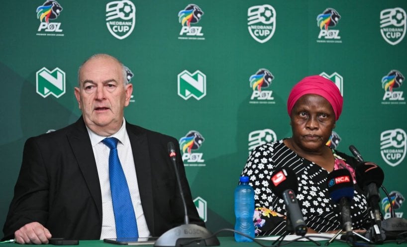 Mato Madlala, Interim CEO of PSL during the 2025 Nedbank Cup Final Press conference at Nedbank Head Office in Umhlanga on 07 May 2025 © Alche Greeff/BackpagePix